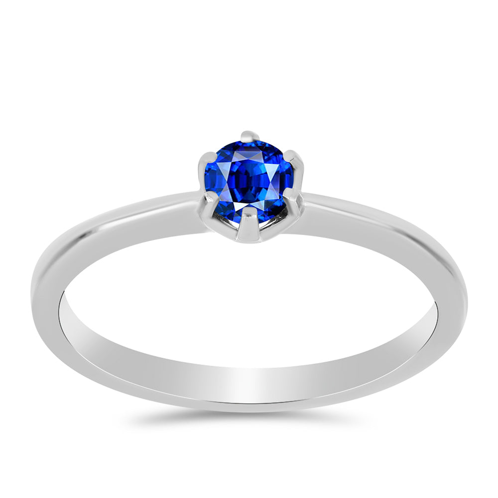 Inel din Argint 925 ( 1.54 grame ) cu Safir Albastru Australian 0.39 Carate