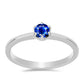 Inel din Argint 925 ( 1.54 grame ) cu Safir Albastru Australian 0.39 Carate