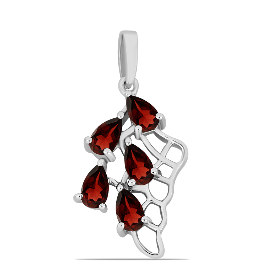 Pandantiv din Argint 925 ( 1.51 grame ) cu Granat Barton 1.43 Carate 1 