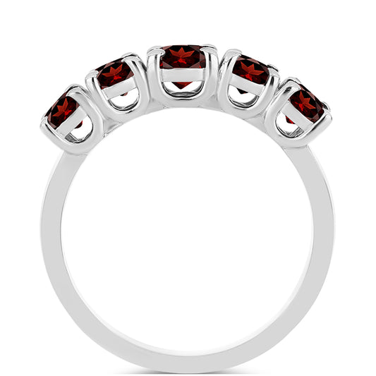 Inel din Argint 925 ( 2.44 grame ) cu Granat Barton 1.92 Carate