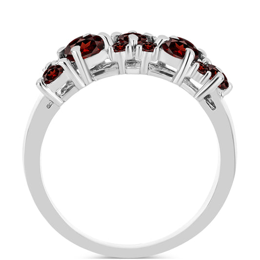 Inel din Argint 925 ( 2.94 grame ) cu Granat Barton 1.48 Carate