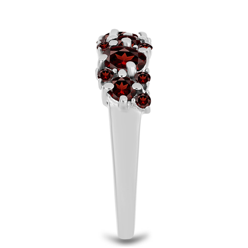 Inel din Argint 925 ( 2.94 grame ) cu Granat Barton 1.48 Carate