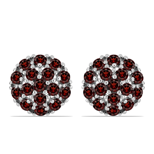 Cercei din Argint 925 ( 4.87 grame ) cu Granat Barton 4.05 Carate