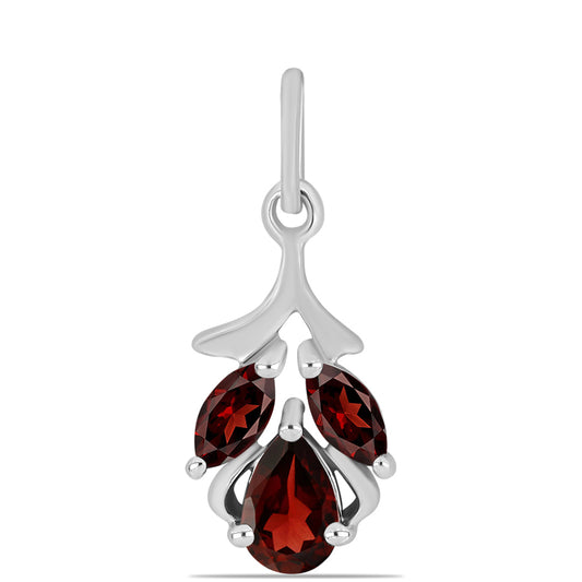 Pandantiv din Argint 925 ( 0.8 grame ) cu Granat Barton 0.89 Carate