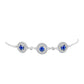 Brățară din Argint 925 ( 4.05 grame ) cu Safir Albastru Australian și Topaz Alb 1.69 Carate