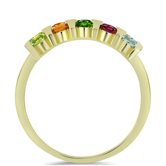 Inel din Argint 925 Placat cu Aur ( 2.97 grame ) cu Turmalină Chakra 1.22 Carate