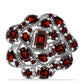 Inel din Argint 925 ( 6.39 grame ) cu Granat Barton 4.9 Carate