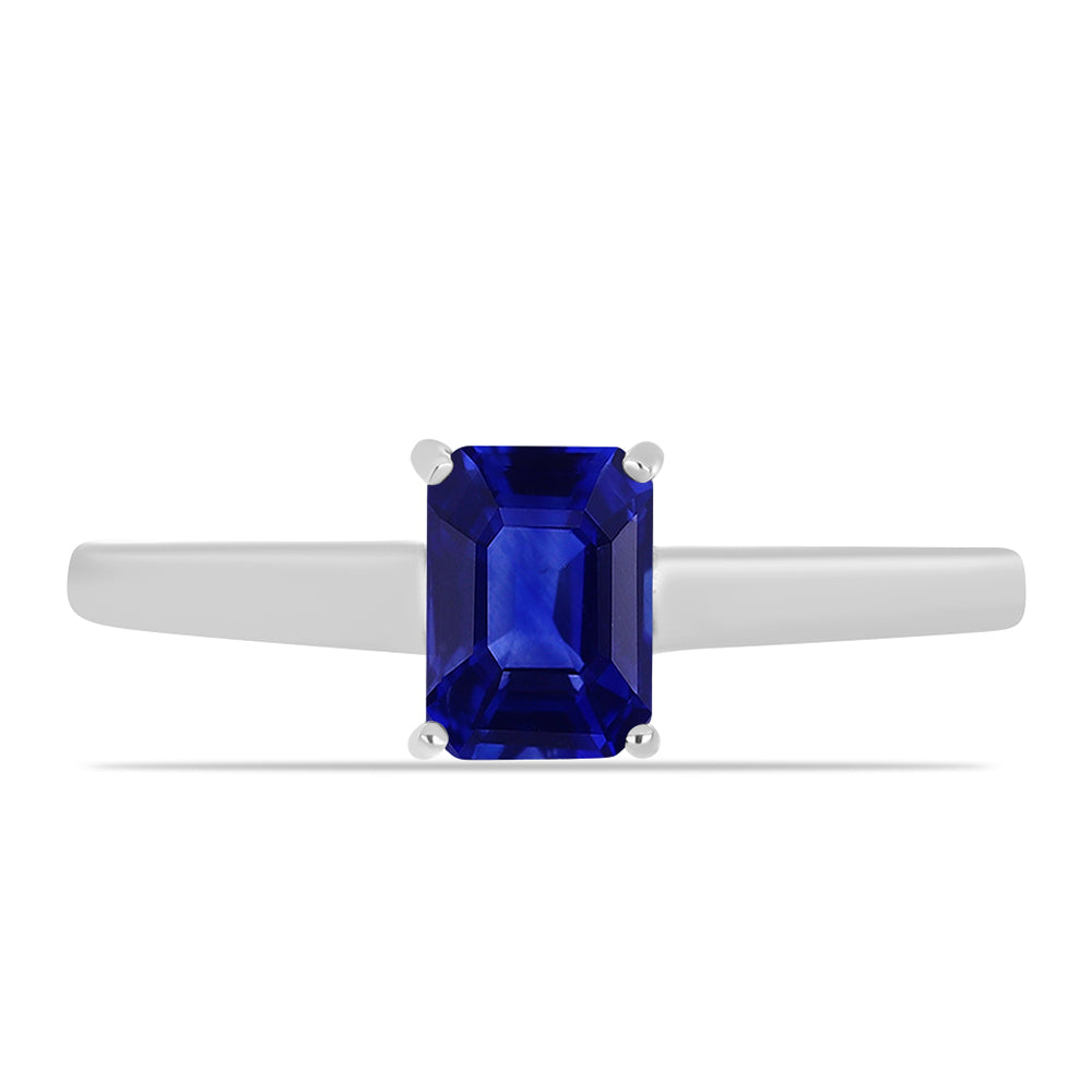 Inel din Argint 925 ( 1.6 grame ) cu Safir Albastru Australian 1.43 Carate 1 