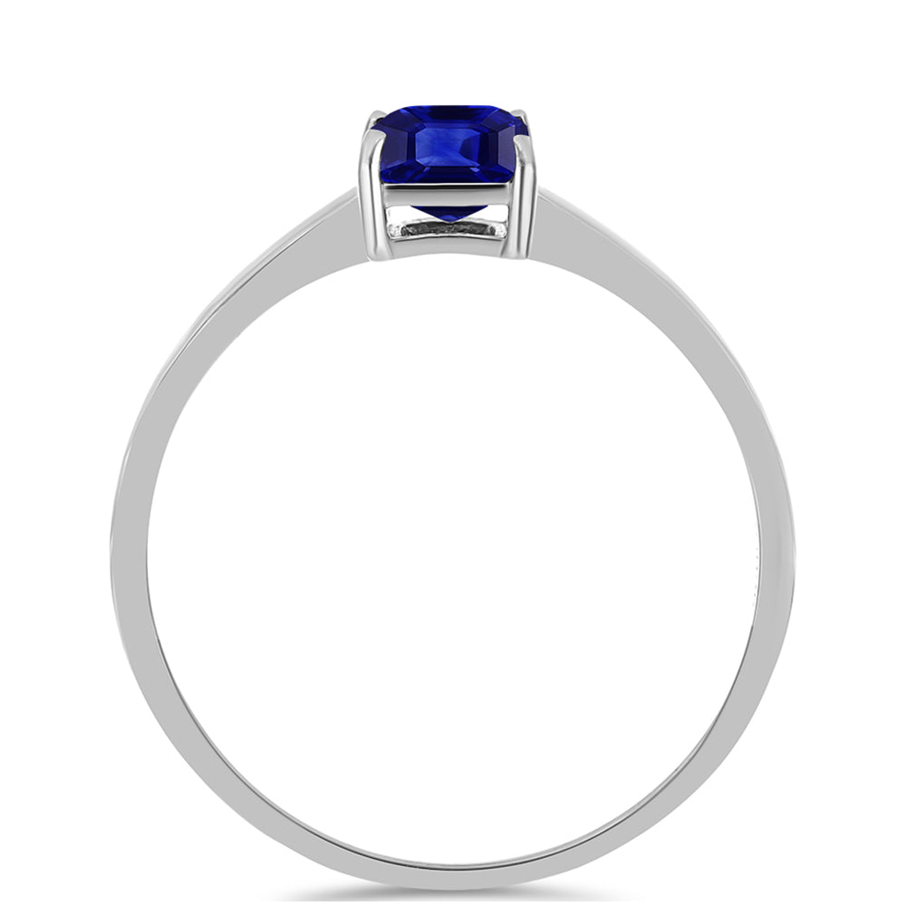 Inel din Argint 925 ( 1.6 grame ) cu Safir Albastru Australian 1.43 Carate 2 