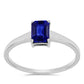 Inel din Argint 925 ( 1.6 grame ) cu Safir Albastru Australian 1.43 Carate