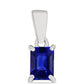 Pandantiv din Argint 925 ( 0.75 grame ) cu Safir Albastru Australian 1.53 Carate