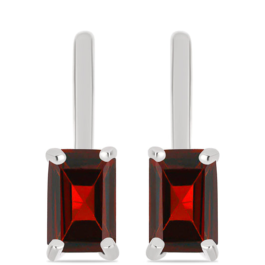 Cercei din Argint 925 ( 2.04 grame ) cu Granat Barton 1.35 Carate