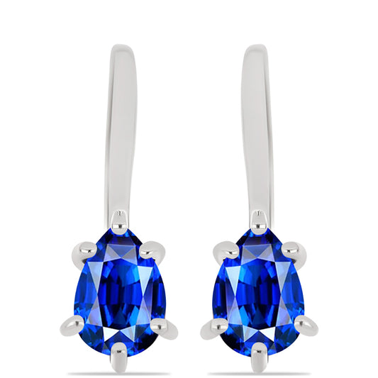 Cercei din Argint 925 ( 1.99 grame ) cu Safir Albastru Australian 1.09 Carate