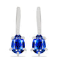 Cercei din Argint 925 ( 1.99 grame ) cu Safir Albastru Australian 1.09 Carate