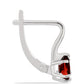 Cercei din Argint 925 ( 1.96 grame ) cu Granat Barton 0.98 Carate