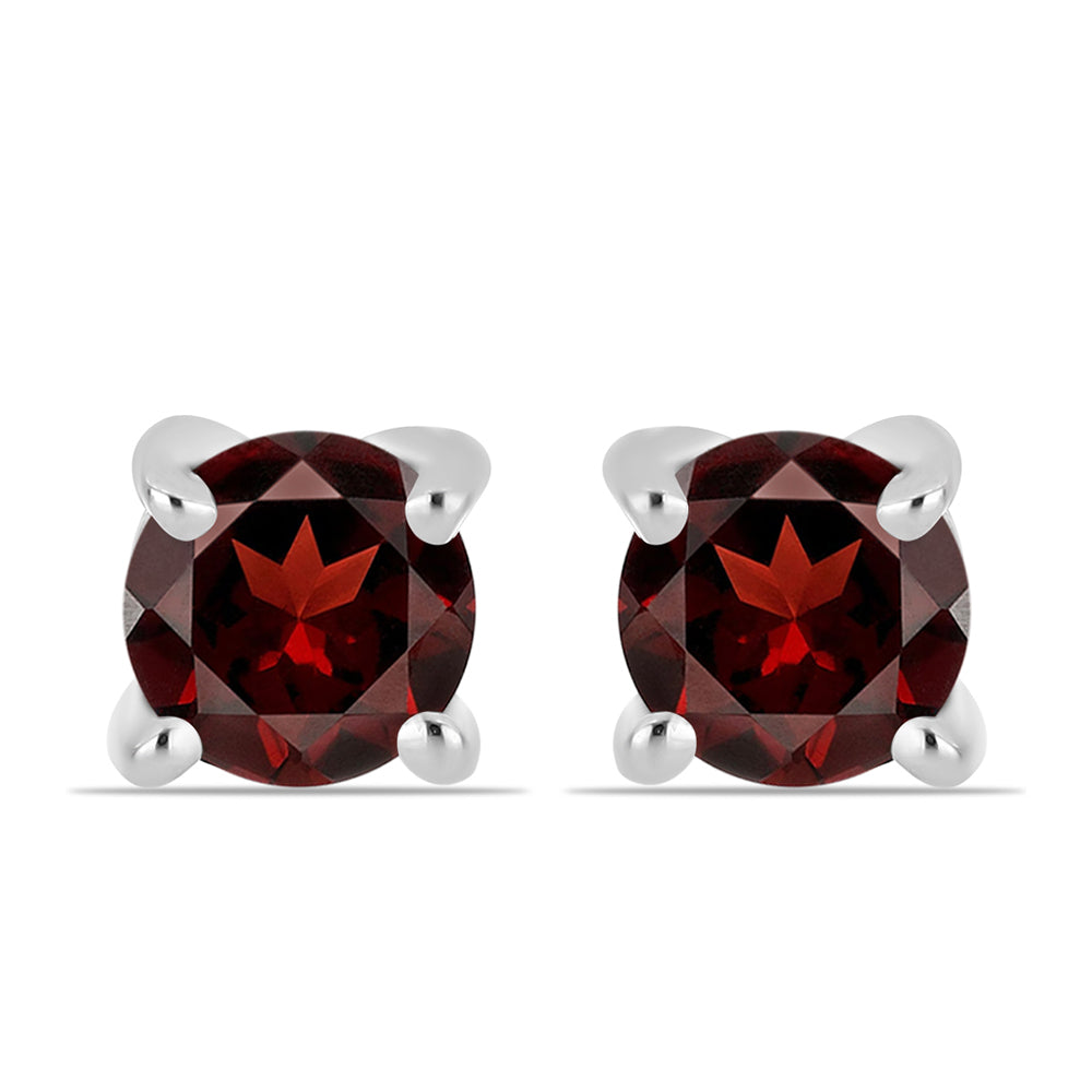 Cercei din Argint 925 ( 0.76 grame ) cu Granat Barton 0.77 Carate 1 