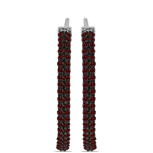 Cercei din Argint 925 ( 5.27 grame ) cu Granat Barton 1.44 Carate