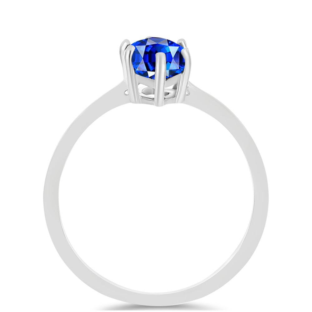 Inel din Argint 925 ( 1.51 grame ) cu Safir Albastru Australian 2.73 Carate 2 