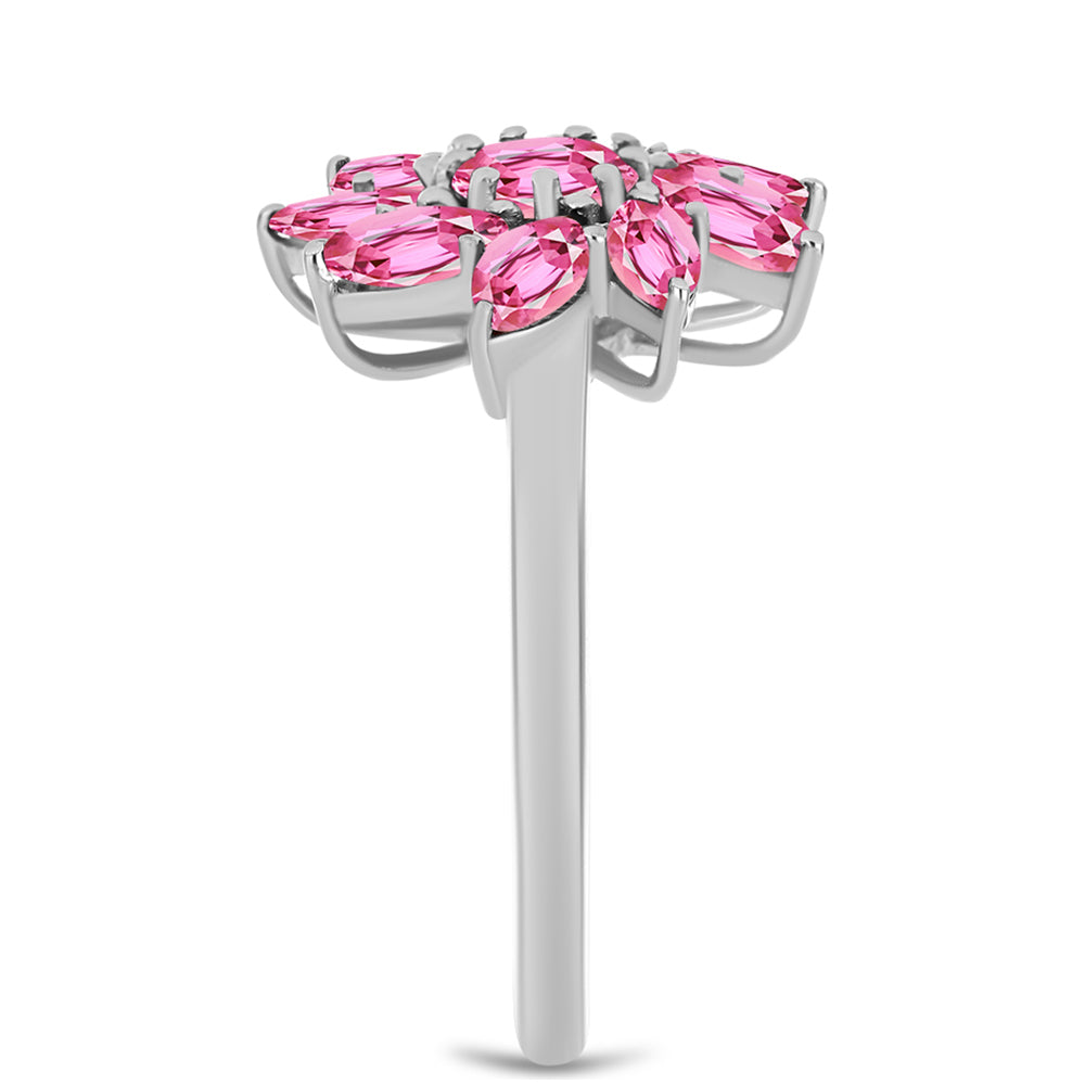 Inel din Argint 925 ( 3.14 grame ) cu Turmalină Roz Pelmadulla 1.73 Carate 4 