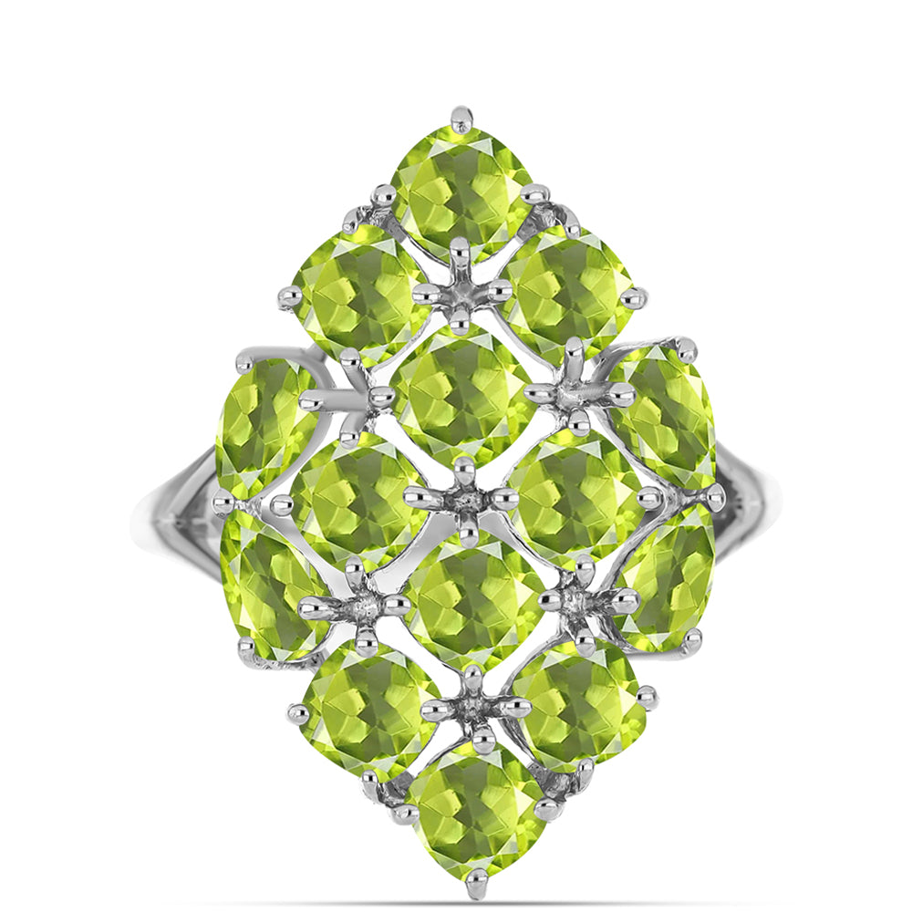 Inel din Argint 925 ( 3.13 grame ) cu Peridot Changbai 4.09 Carate