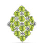 Inel din Argint 925 ( 3.13 grame ) cu Peridot Changbai 4.09 Carate
