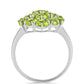 Inel din Argint 925 ( 3.13 grame ) cu Peridot Changbai 4.09 Carate