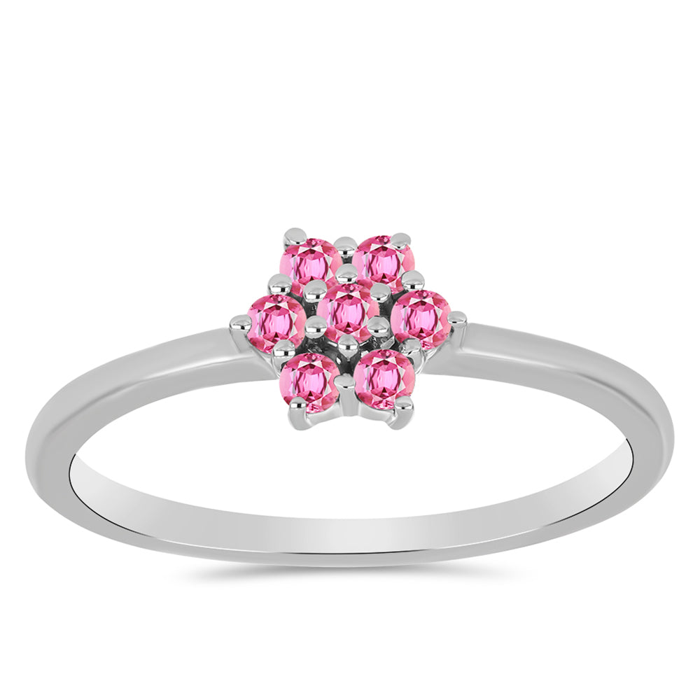 Inel din Argint 925 ( 1.52 grame ) cu Turmalină Roz Pelmadulla 0.24 Carate