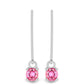 Cercei din Argint 925 ( 1.32 grame ) cu Turmalină Roz Pelmadulla 0.56 Carate