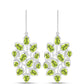 Cercei din Argint 925 ( 8.26 grame ) cu Peridot Changbai 8.35 Carate