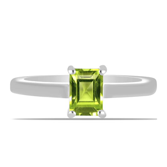 Inel din Argint 925 ( 2.71 grame ) cu Peridot Changbai 1.02 Carate