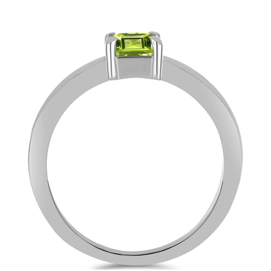 Inel din Argint 925 ( 2.71 grame ) cu Peridot Changbai 1.02 Carate