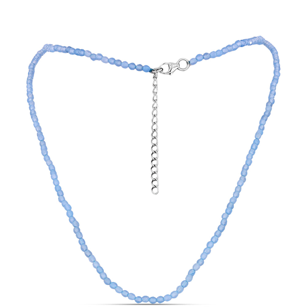 Colier din Argint 925 ( 0.76 grame ) cu Acvamarin Embu County 24.35 Carate