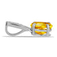 Pandantiv din Argint 925 ( 0.78 grame ) cu Citrin Ural și Topaz Alb 1.27 Carate