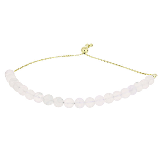 Brățară din Argint 925 Placat cu Aur ( 1.76 grame ) cu Piatra Lunii Curcubeu 36.68 Carate