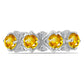 Inel din Argint 925 ( 2.28 grame ) cu Citrin Ural și Topaz Alb 1.11 Carate