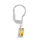 Cercei din Argint 925 ( 1.44 grame ) cu Citrin Ural 1.46 Carate