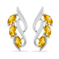 Cercei din Argint 925 ( 4.96 grame ) cu Citrin Ural 1.41 Carate