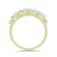 Inel din Argint 925 Placat cu Aur ( 2.65 grame ) cu Piatra Lunii Curcubeu și Topaz Alb 1.13 Carate