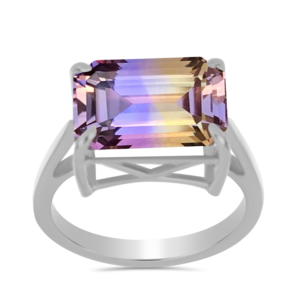 Inel din Argint 925 ( 2.91 grame ) cu Ametrin Anahi 6.48 Carate 3 