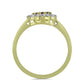 Inel din Argint 925 Placat cu Aur ( 2.56 grame ) cu Opal Etiopian Negru Lega Dembi și Topaz Alb 0.64 Carate