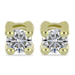 Cercei din Argint 925 Placat cu Aur ( 1.01 grame ) cu Diamant Certificat cultivat în laborator 0.22 Carate