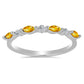 Inel din Argint 925 ( 1.65 grame ) cu Citrin Ural și Topaz Alb 0.42 Carate