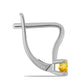 Cercei din Argint 925 ( 2.12 grame ) cu Citrin Ural 0.49 Carate