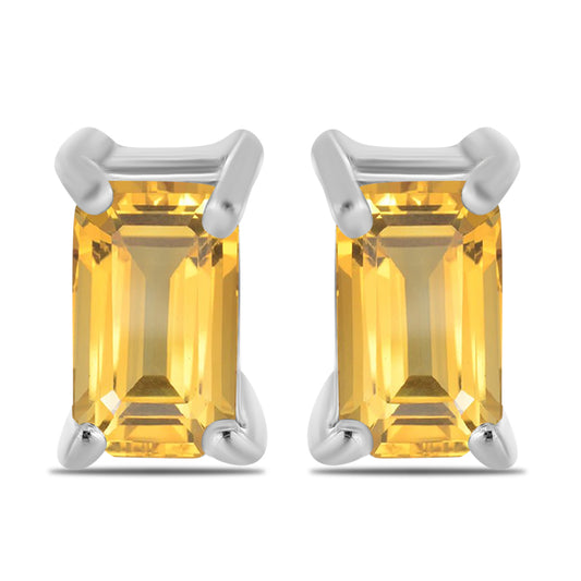 Cercei din Argint 925 ( 0.92 grame ) cu Citrin Ural 0.54 Carate