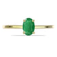 Inel din Argint 925 Placat cu Aur ( 1.89 grame ) cu Smarald Zambian 0.67 Carate