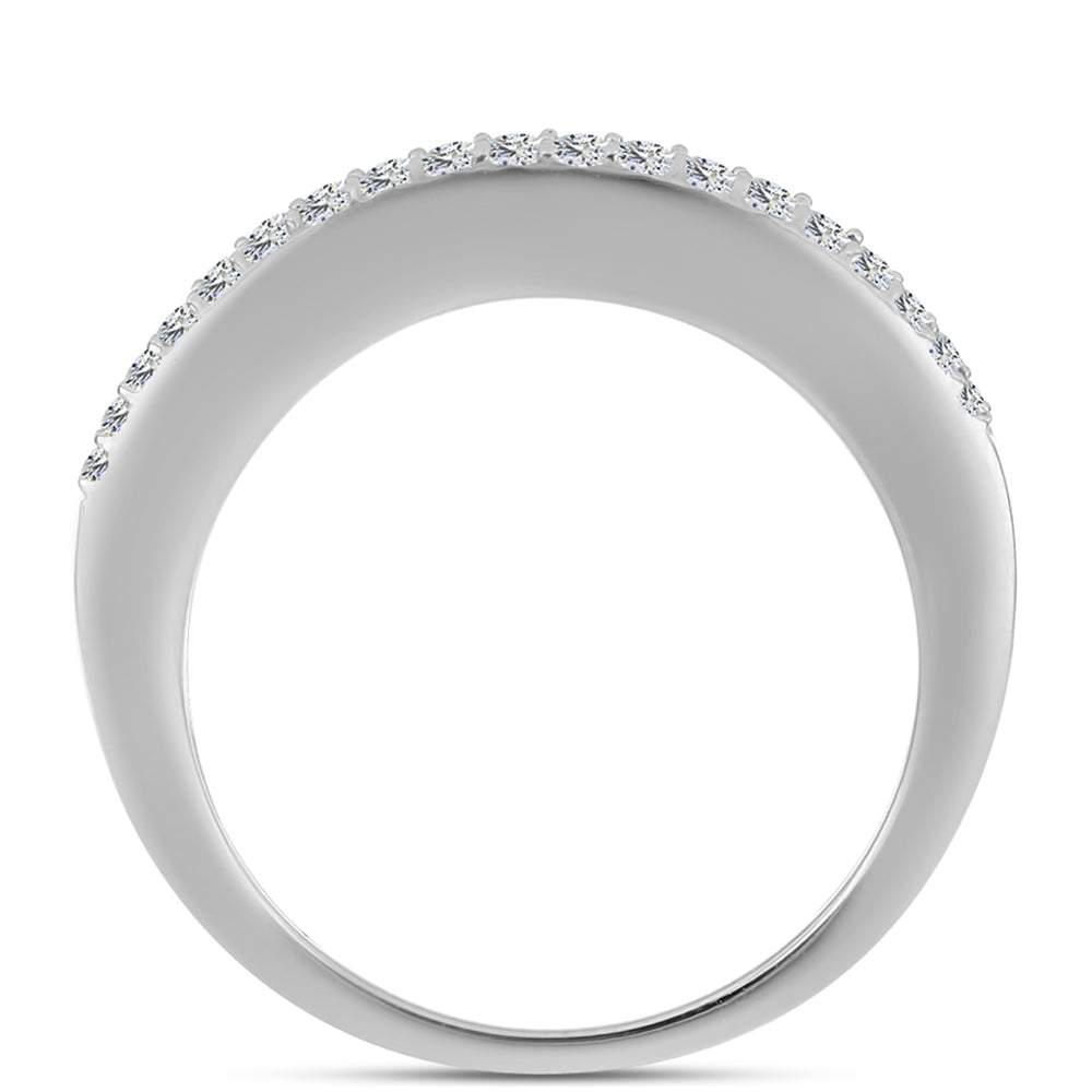 Inel din Argint 925 ( 4 grame ) cu Safir Albastru Australian și Topaz Alb 2.58 Carate