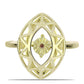 Inel din Argint 925 Placat cu Aur ( 2.43 grame ) cu Diamant Coniac 0.01 Carate