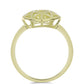 Inel din Argint 925 Placat cu Aur ( 2.43 grame ) cu Diamant Coniac 0.01 Carate
