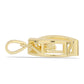 Pandantiv din Argint 925 Placat cu Aur ( 1.27 grame ) cu Diamant Coniac 0.01 Carate