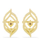 Cercei din Argint 925 Placat cu Aur ( 4.36 grame ) cu Diamant Coniac 0.01 Carate